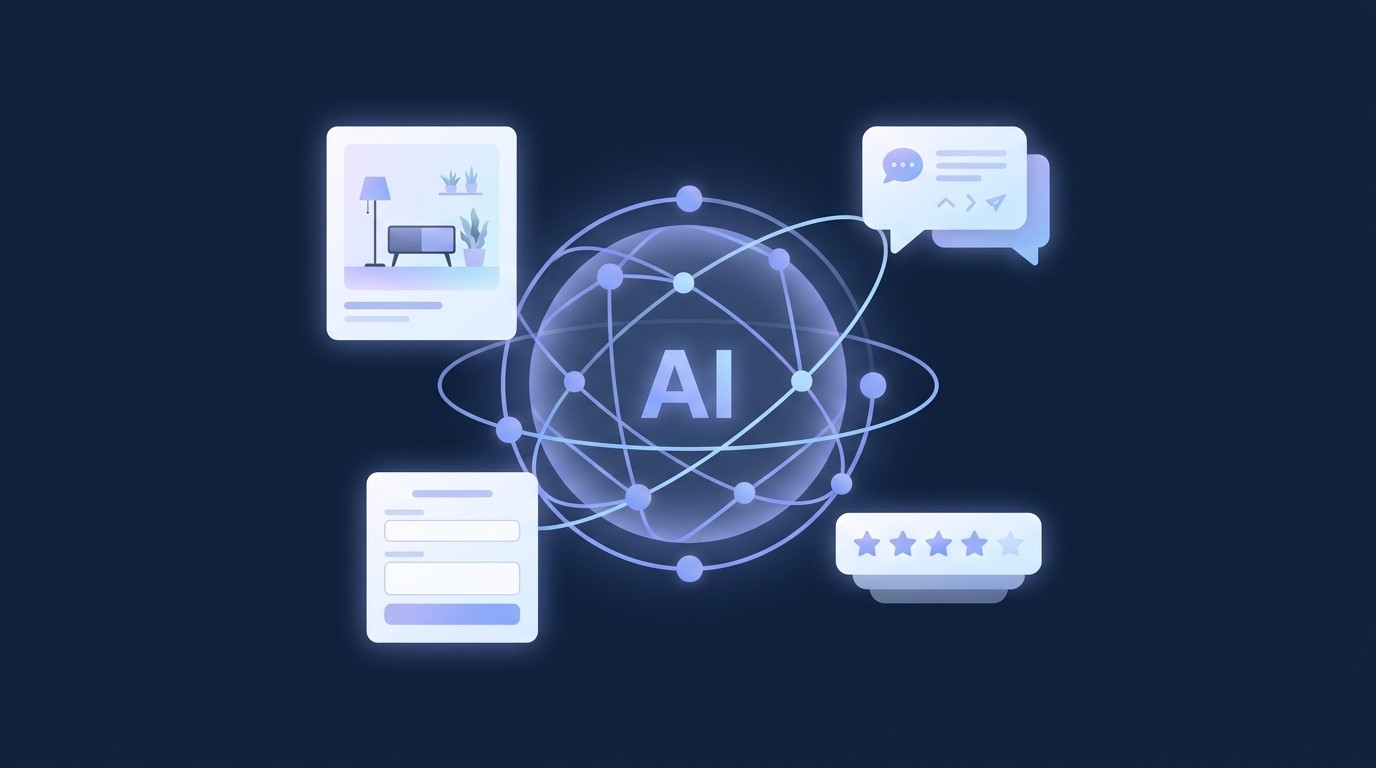 AI woven across an e-commerce business