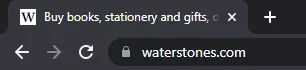 Browser tab showing a page's title tag next to the site favicon